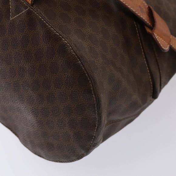 CELINE Macadam Canvas Shoulder Bag PVC Leather Brown Auth bs16095 - Picture 16 of 16